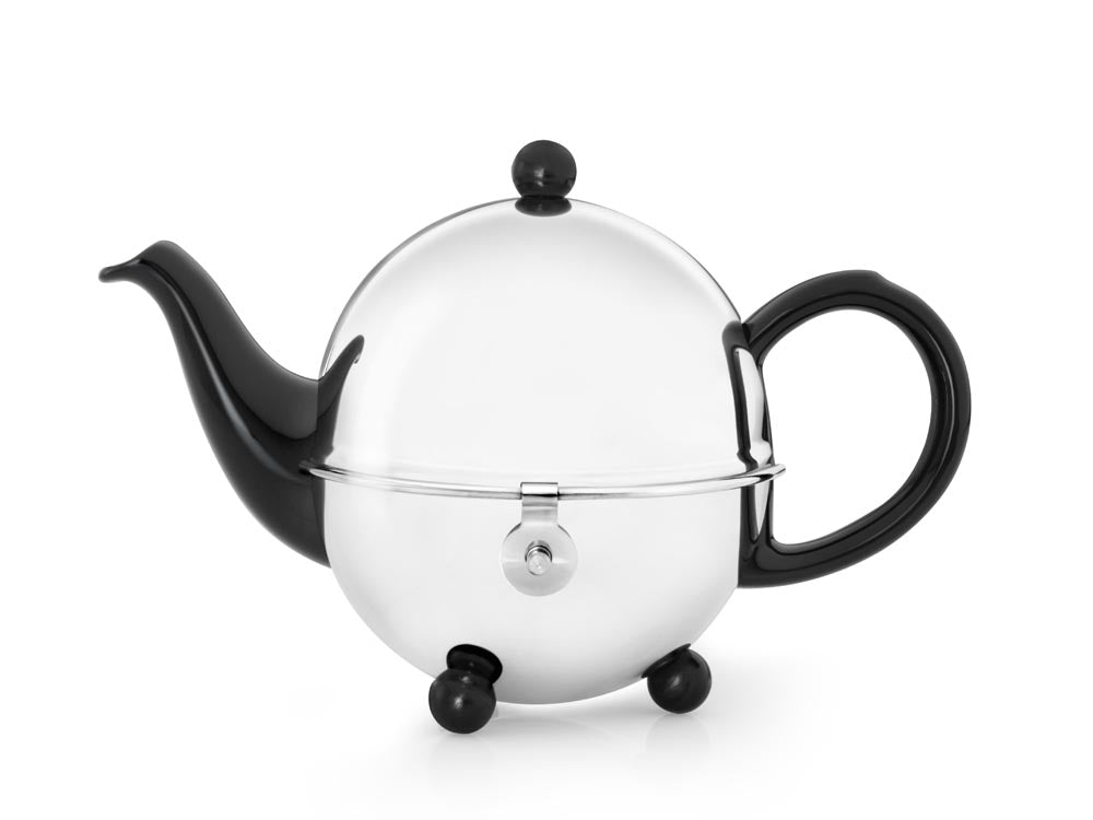 Automatisch besluiten september 1300Z Teapot Ceramic/SS Black COSY – Gourmet Kitchenworks