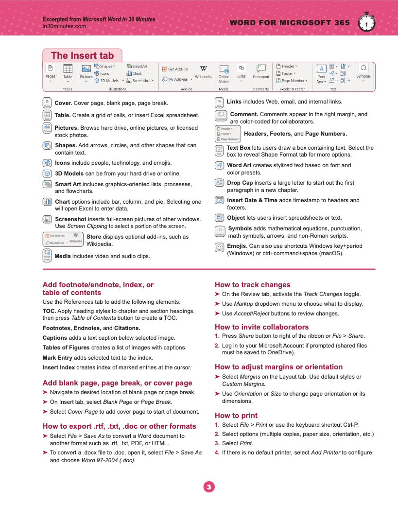 Excel 365 Cheat Sheets Printable 1956