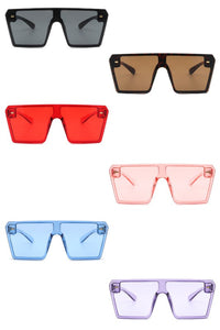 Oversized Colored Square Sunglasses
