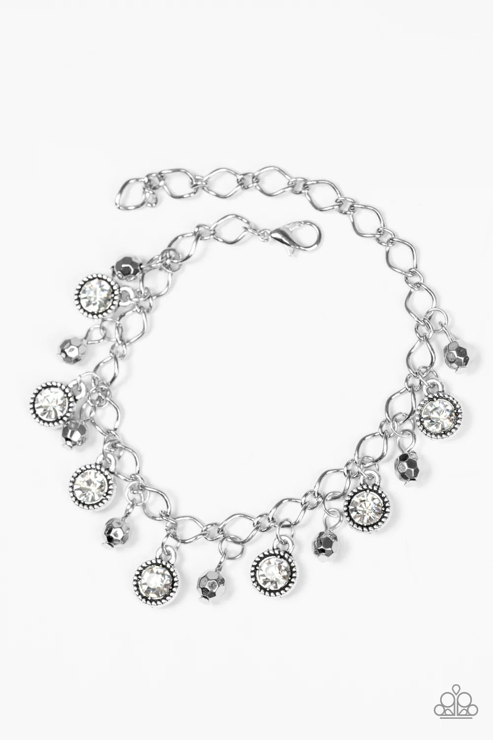 Paparazzi Bracelet ~ Stratosphere Shimmer - White – Paparazzi Jewelry ...