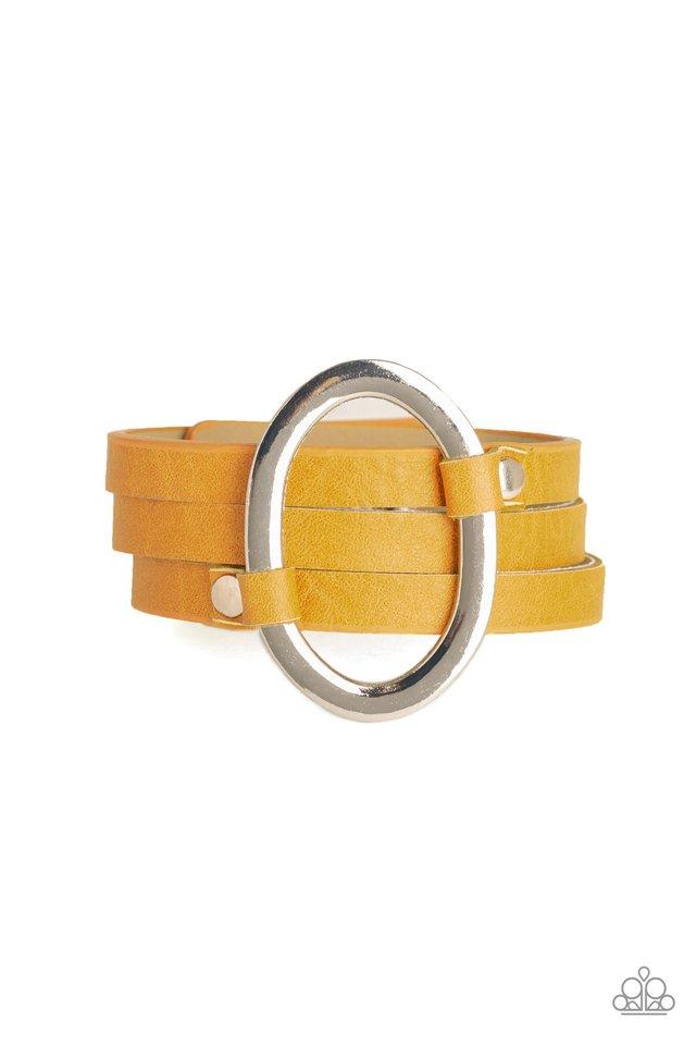 Paparazzi Bracelet ~ Cowgirl Cavalier - Yellow