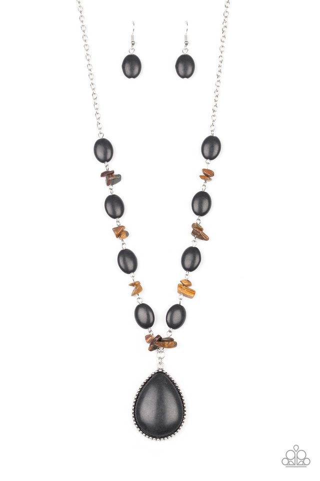 Brug af en computer ulækkert frimærke Paparazzi Necklace ~ Desert Diva - Black – Paparazzi Jewelry | Online Store  | DebsJewelryShop.com