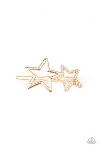Paparazzi Hair Accessories Lets Get This Party Star Ted Gold Paparazzi Jewelry Online Store Debsjewelryshop Com