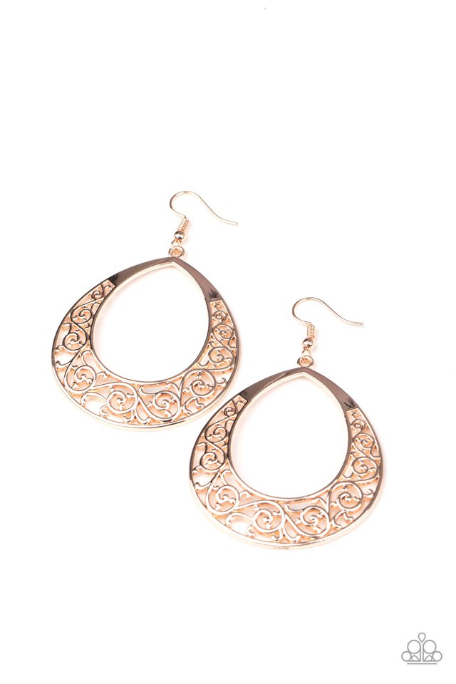 Paparazzi Earring ~ Vineyard Venture - Rose Gold#N# – Paparazzi Jewelry ...