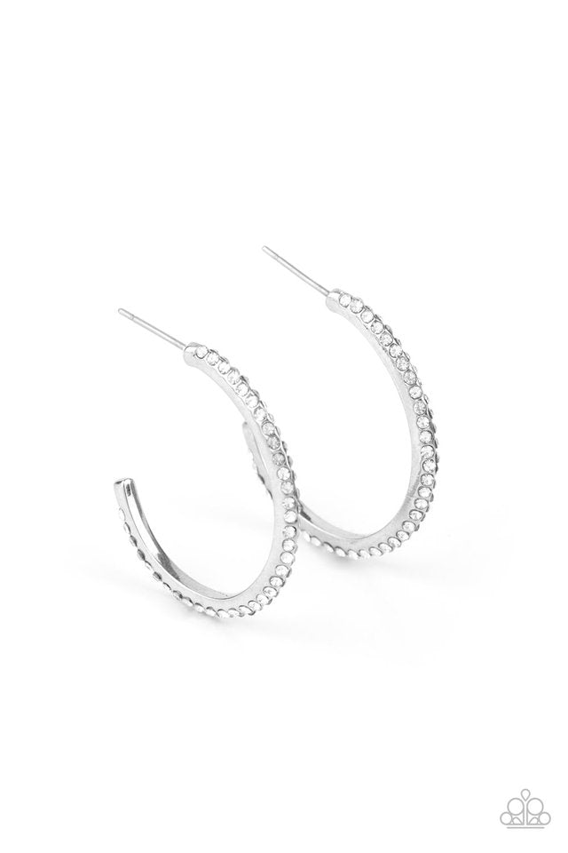 Paparazzi Earring Dont Think Twice White Paparazzi Jewelry Online Store Debsjewelryshop Com