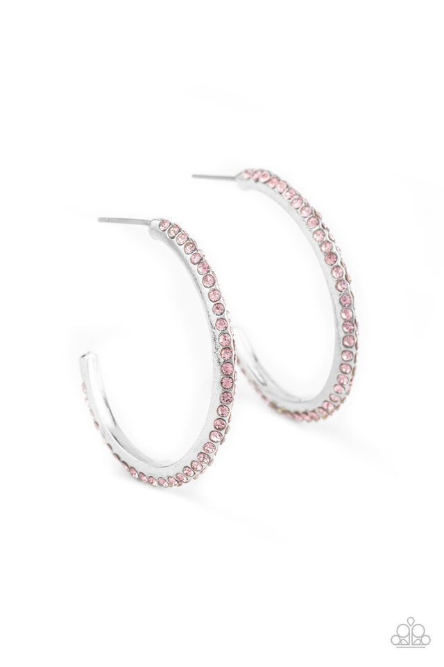 Paparazzi Earring Dont Think Twice Pink Paparazzi Jewelry Online Store Debsjewelryshop Com