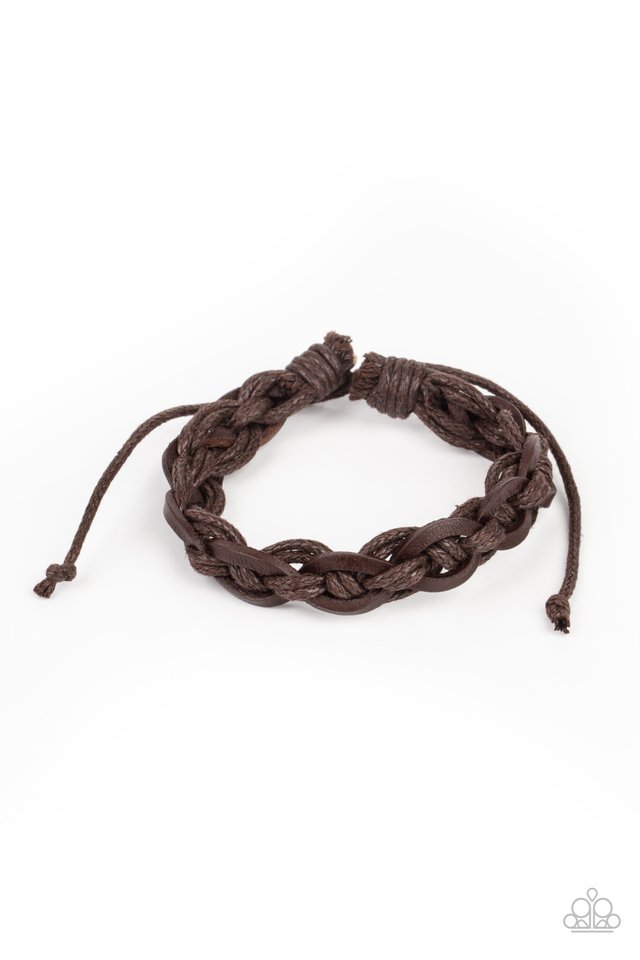 Paparazzi Bracelet ~ Rugged Adventure Brown Paparazzi Jewelry Online Store 5128