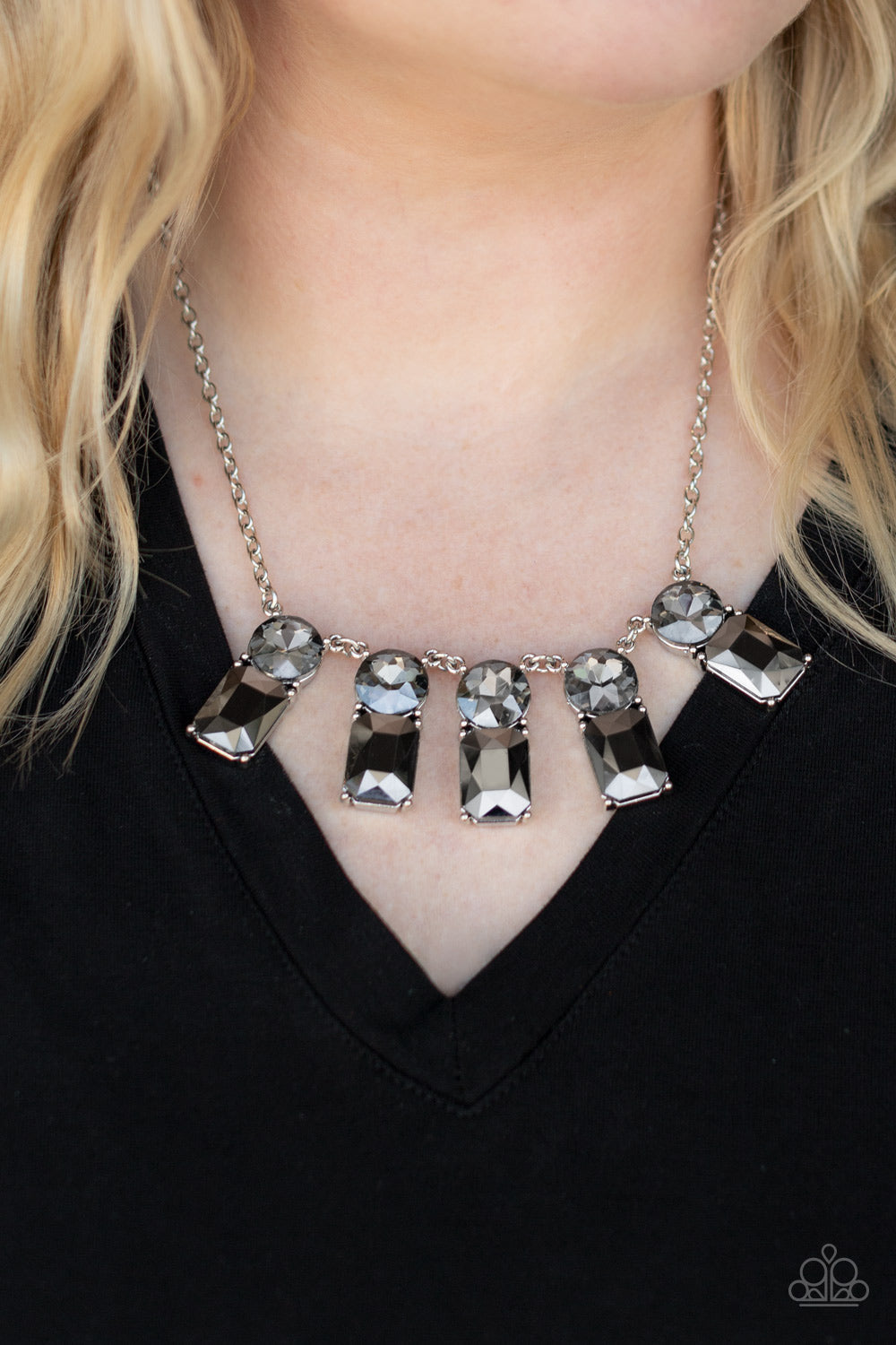 Paparazzi Necklace ~ Iced Iron - Silver – Paparazzi Jewelry