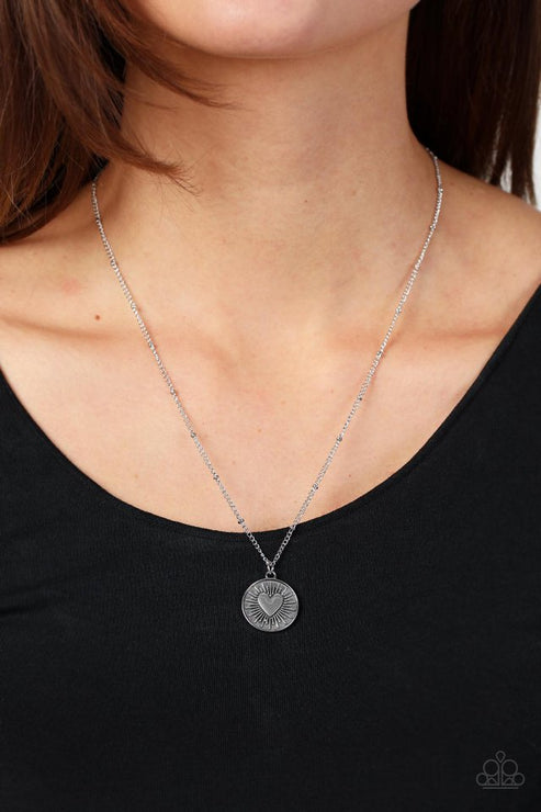 Paparazzi Necklace ~ Lovestruck Shimmer - Silver – Paparazzi Jewelry ...