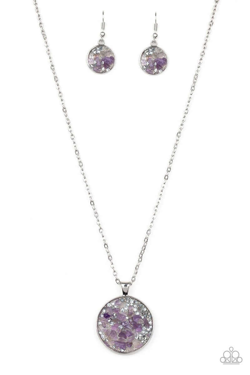 paparazzi purple heart necklace