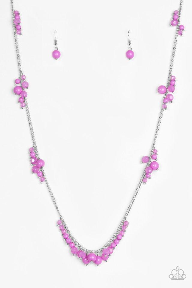 purple coral necklace