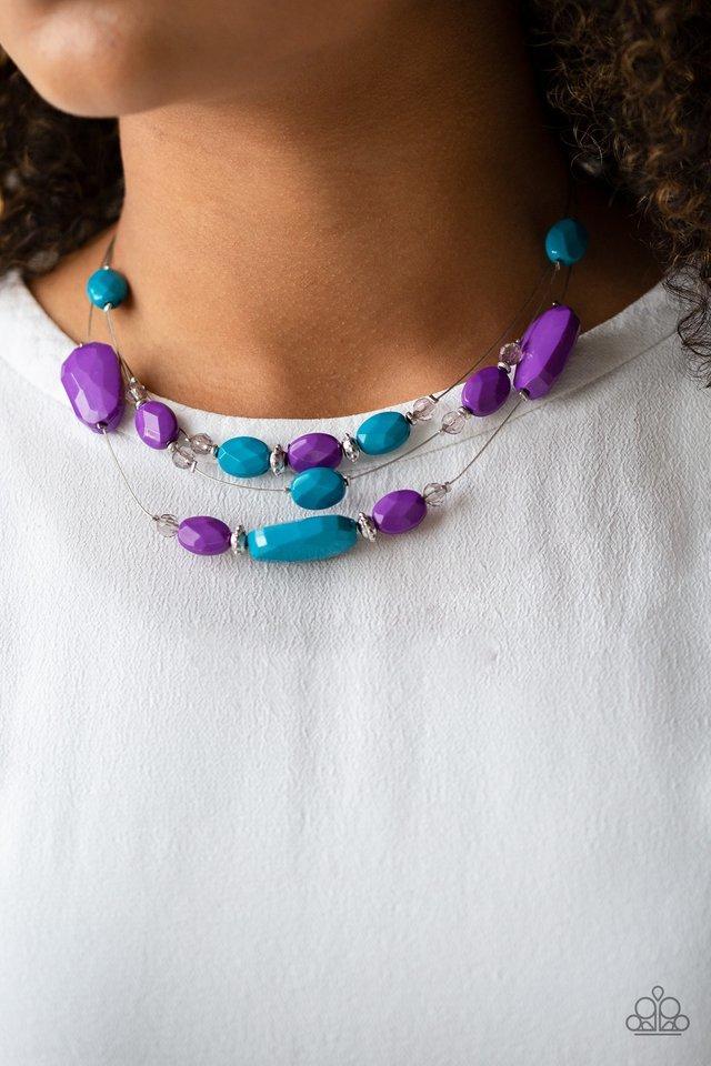 radiant reflections multi necklace paparazzi