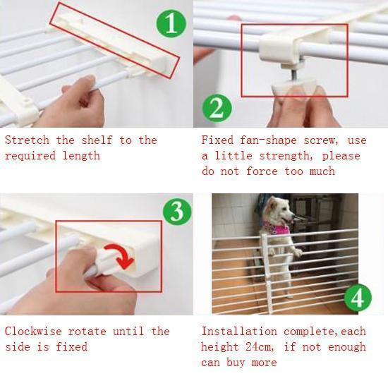 Retractable Dog Gate – Indoor Pet Barrier – FigureEmpire