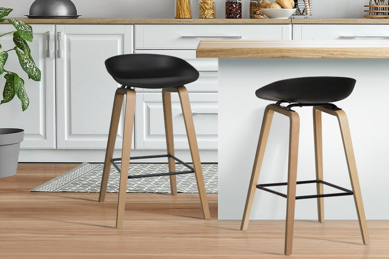 wood square bar stools