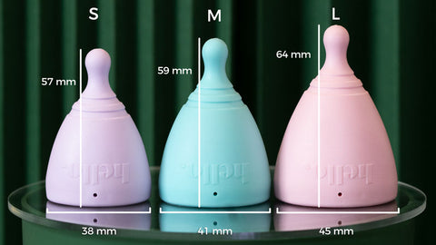 Hello Cup sizing and dimensions compared
