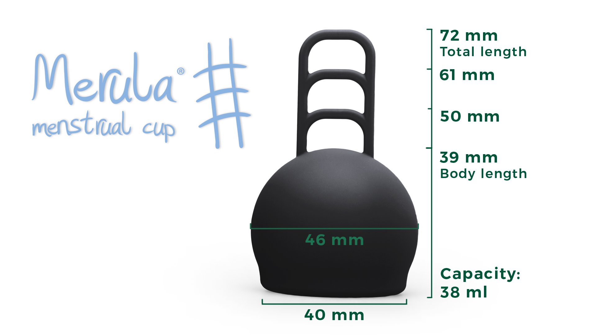 Merula Cup OS measurement dimensions