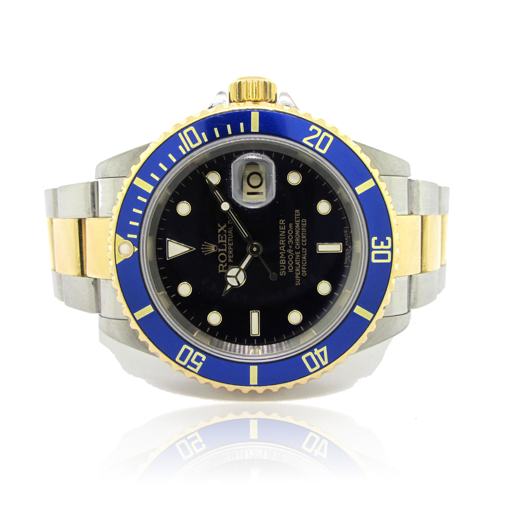 2007 rolex submariner two tone