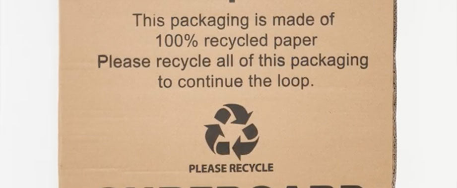 GSI surfboard packaging is 100% recyclable.