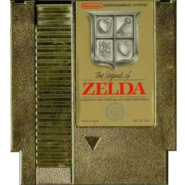 golden legend of zelda nes cartridge