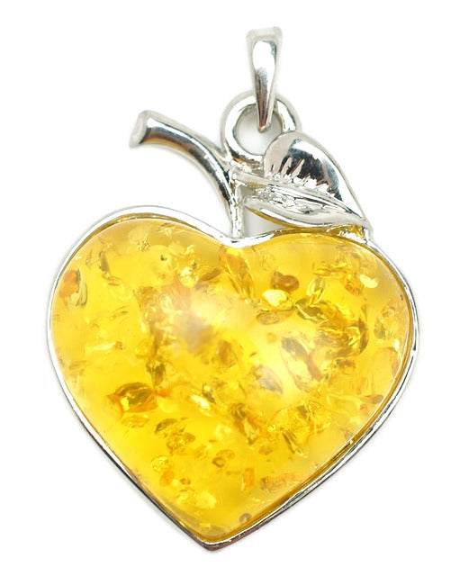 Heart-shaped medallion with a branch