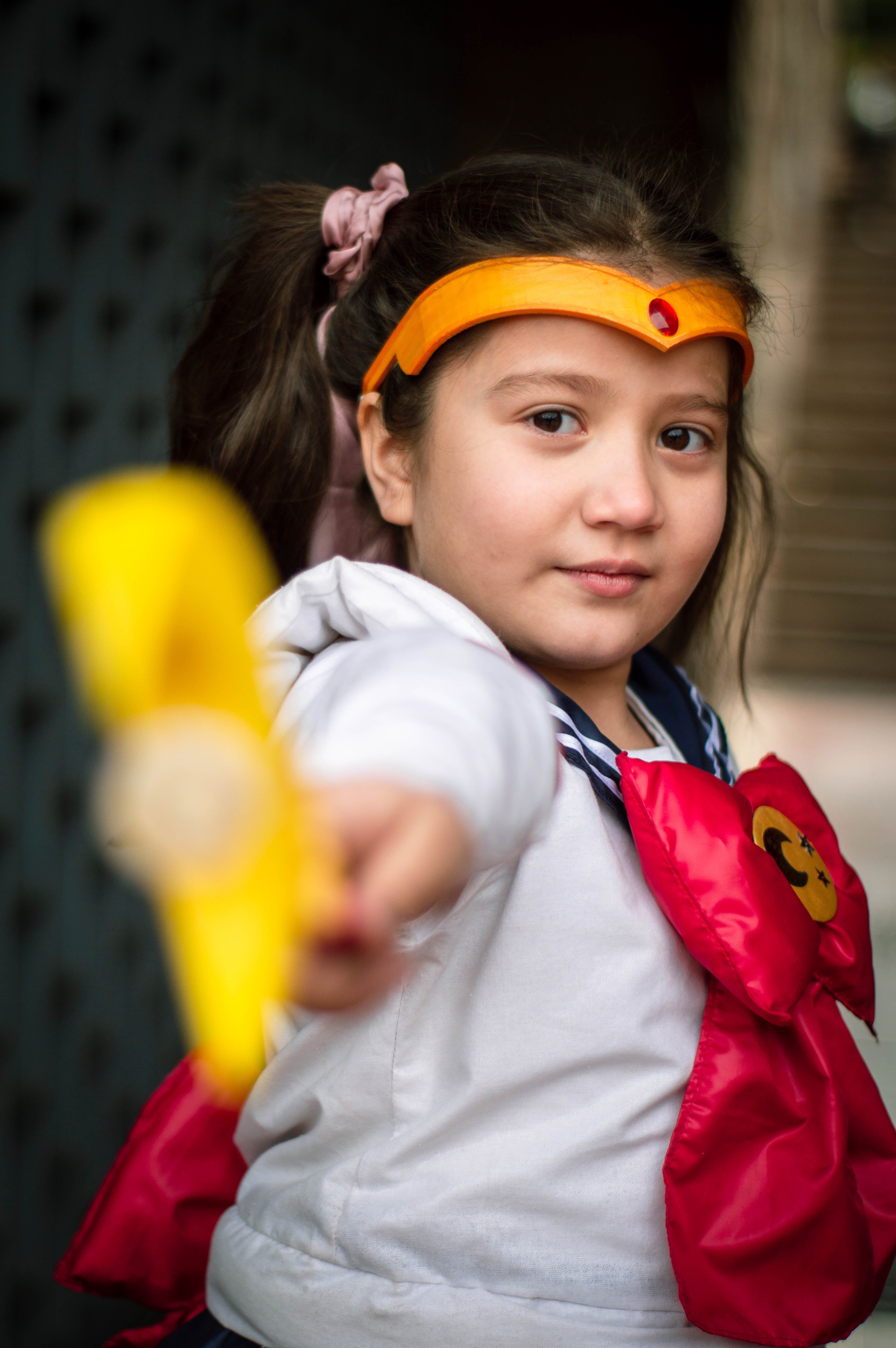 Girl in Sailor Moon costume