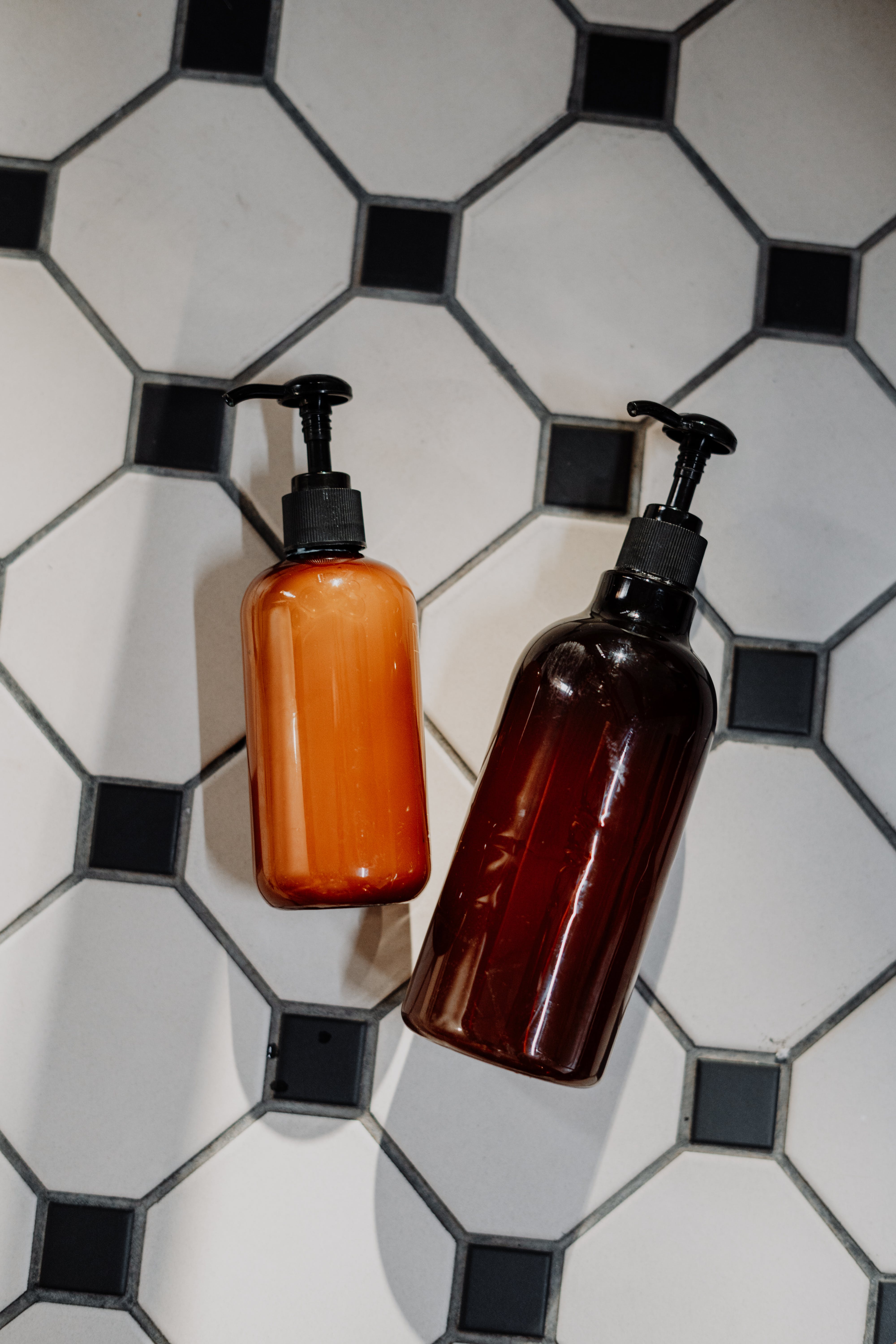 Two bottles for care products
