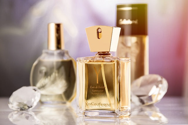 Three bottles of perfume