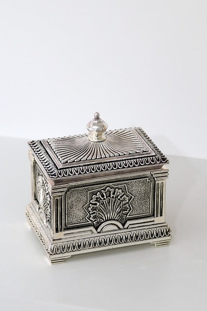 Metal carved box