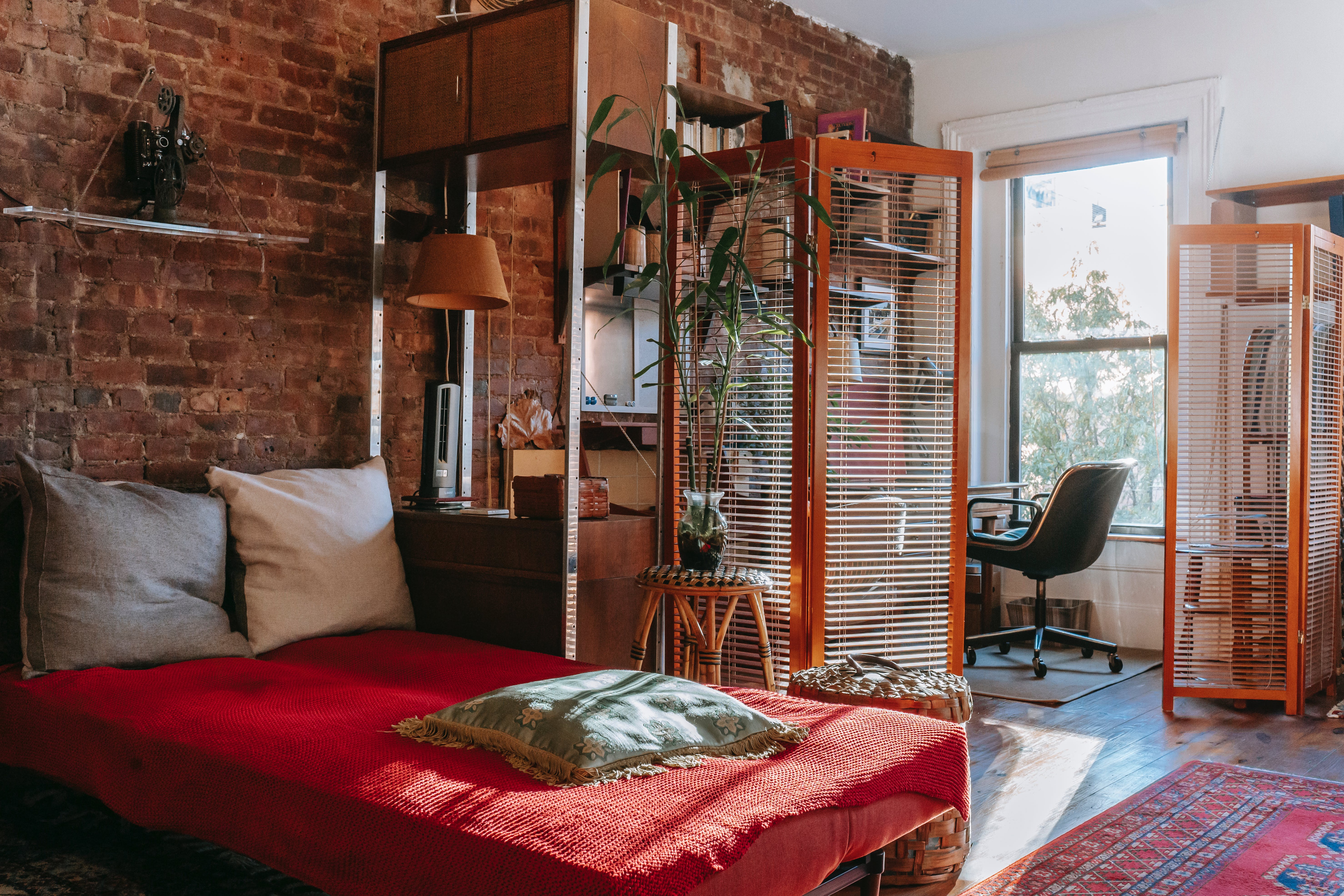 Bedroom in loft style