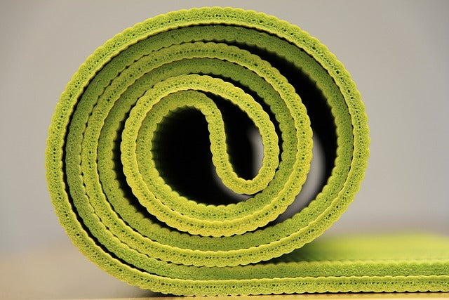 Light green yoga mat