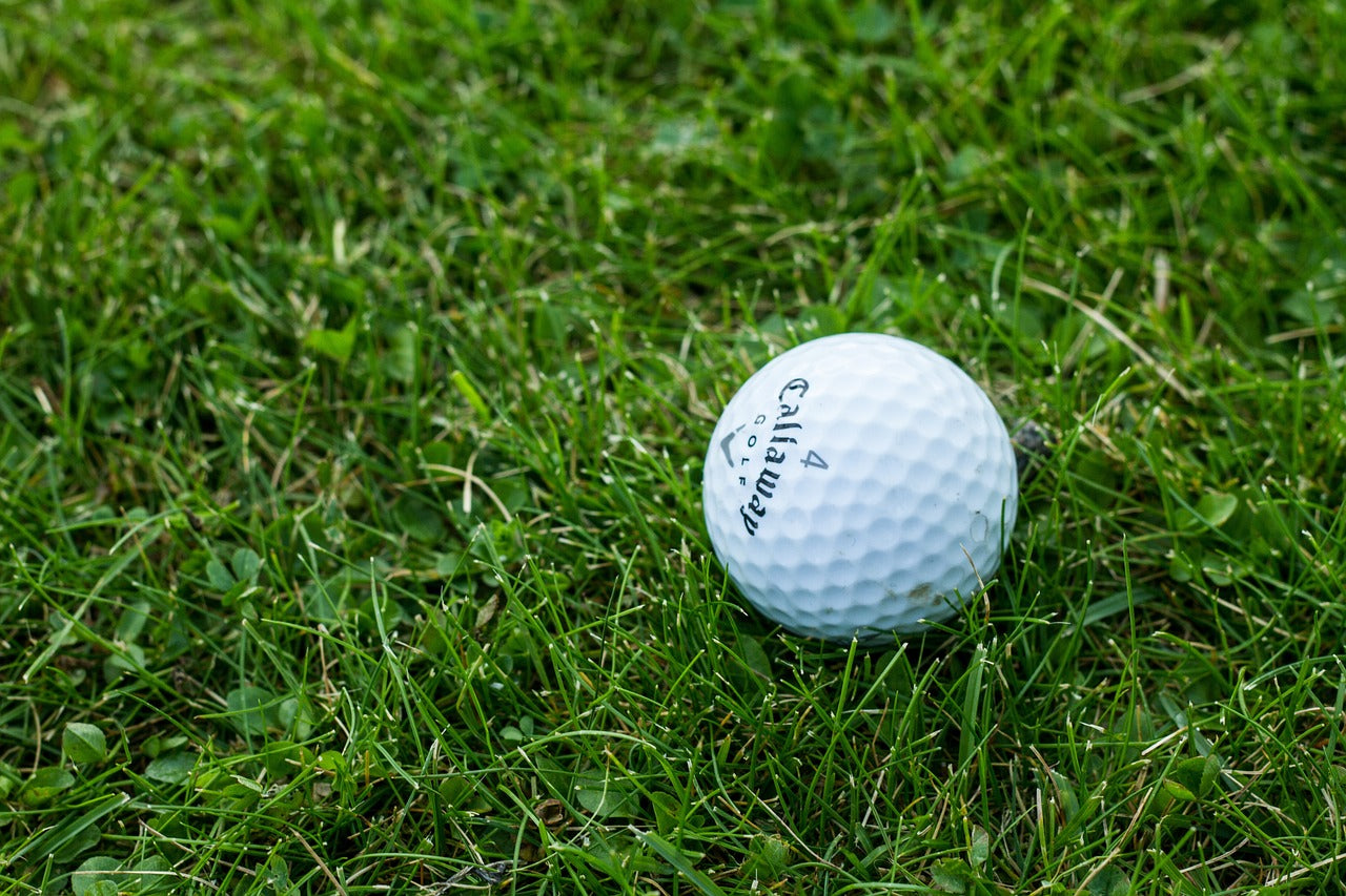 Golf ball on the lawn