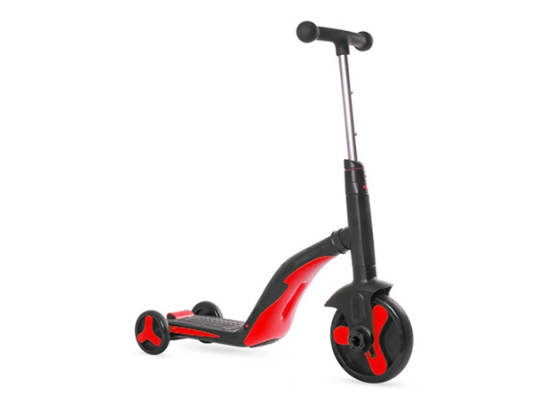 Black and red scooter