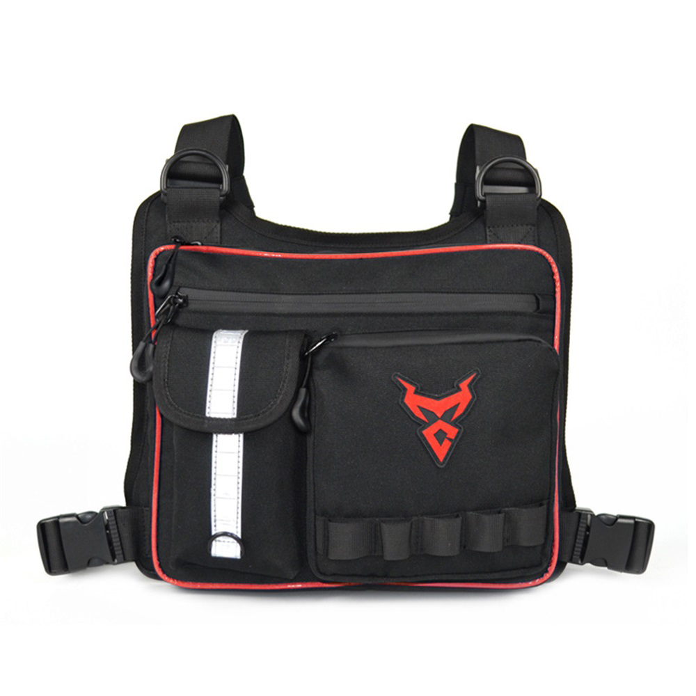 MOTOCENTRIC 11-MC-0120 Bolsa de pecho para motocicleta Ajustable Hombres Mujeres Moto Montar Bolsa impermeable Motocross Moto Mochila táctica funcional