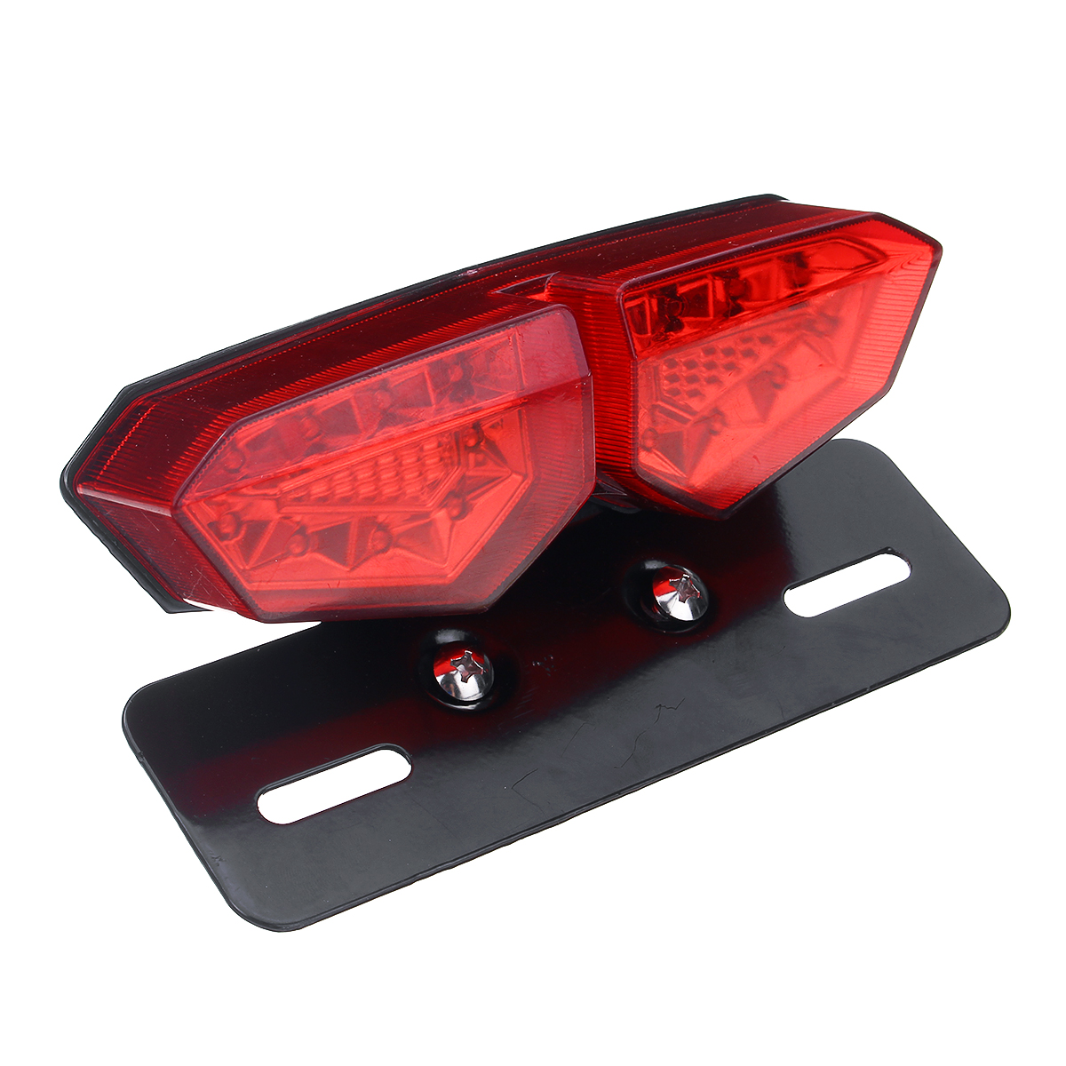 18 LED motocicleta humo freno trasero señal de giro trasera licencia luz integrada