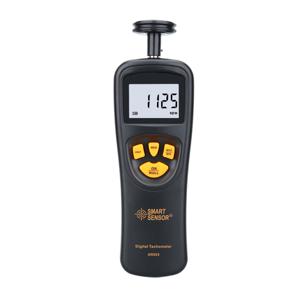 AR925 Digitaler Tachometer Drehzahlmesser Kontakt Motordrehzahlmesser Gauge Tach Tachometer LCD-Display