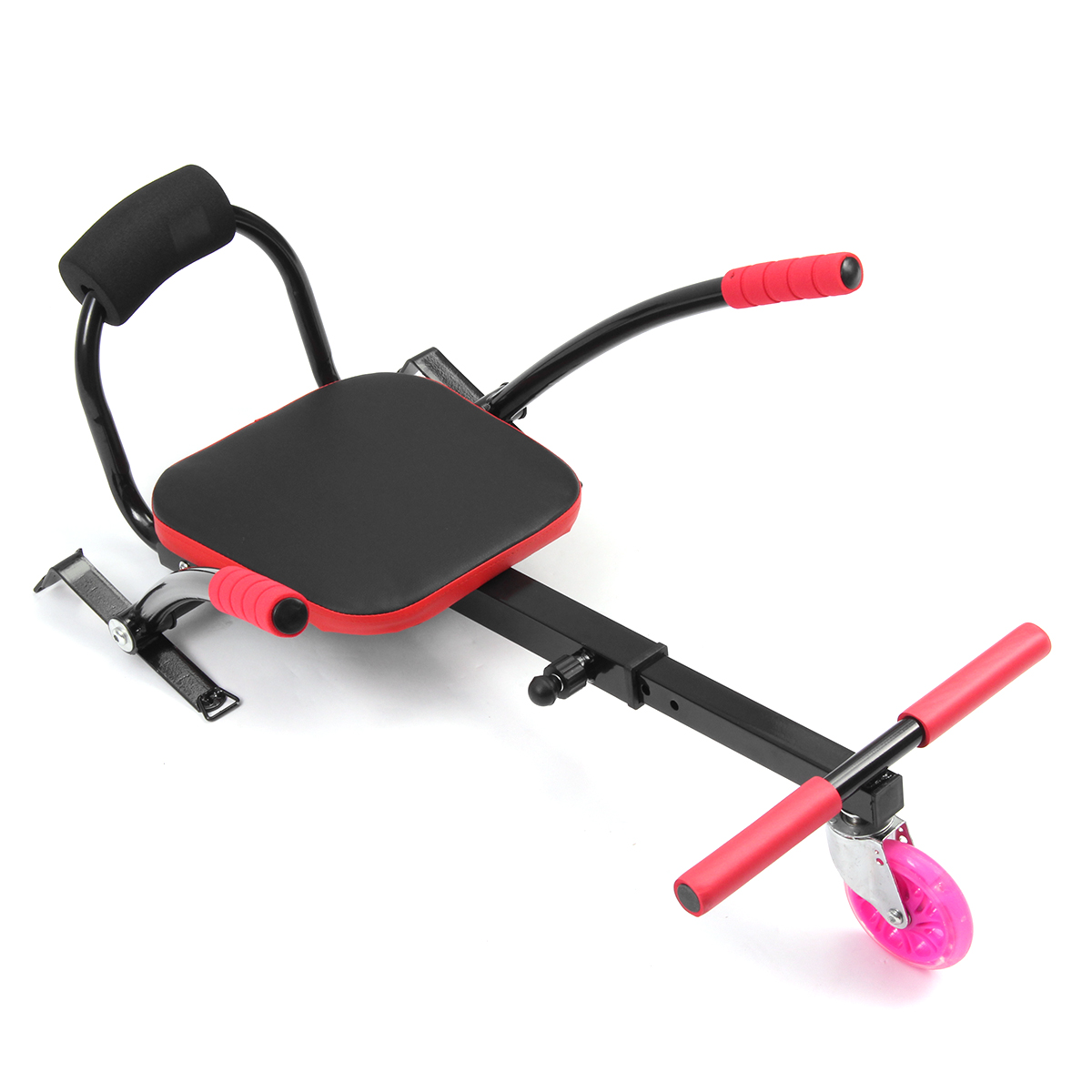 Escriba un kit de soporte de asiento de kart ajustable para scooter de equilibrio de dos ruedas de 6.5 '' 8 '' 10 '' rojo