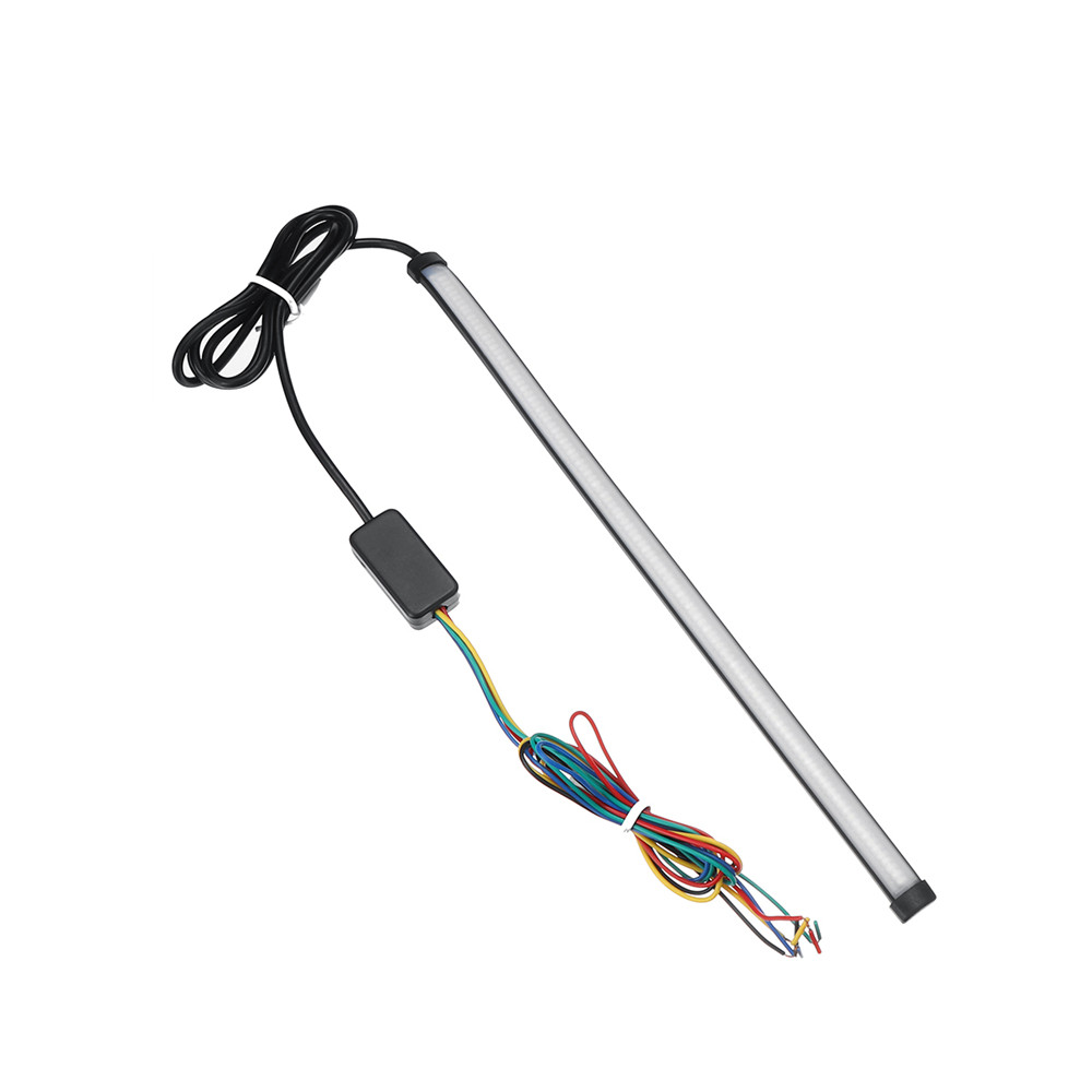 Universal para coche/motocicleta 12-24V 30/45CM LED señal luces de giro decoración tira flujo agua