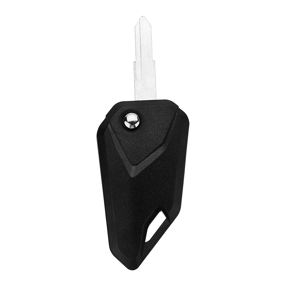 Universal negro motocicleta llave en blanco accesorios plegables carcasa llave cubierta hoja sin cortar