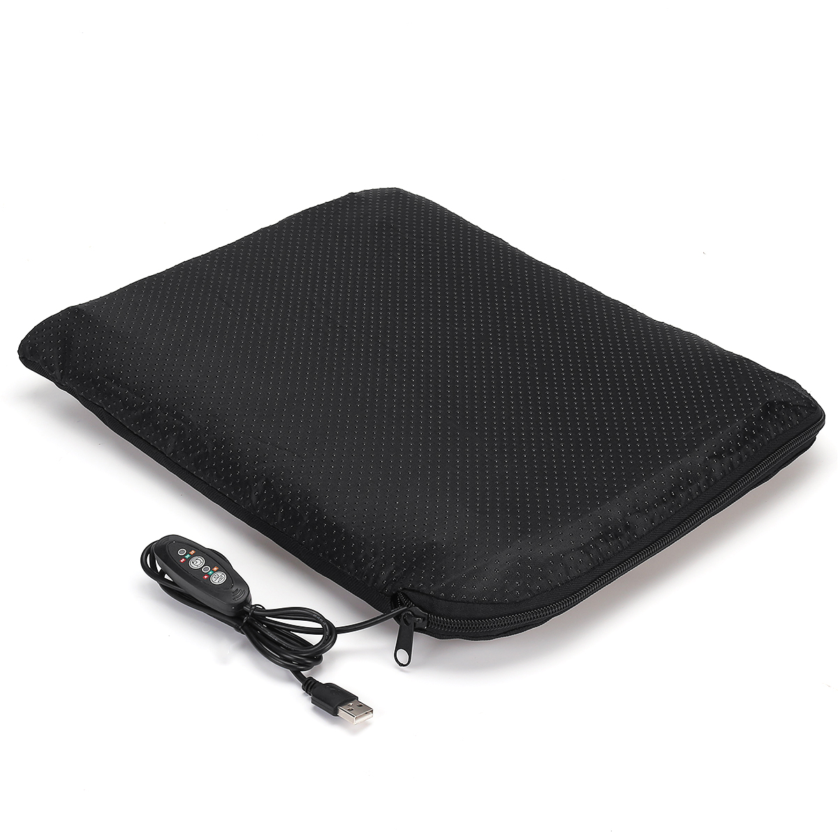 Tragbare elektrische USB-Heizkissen Kissenmatte Winterwärmer Camping mit Tasche für Reisende Fahrer Büroangestellte
