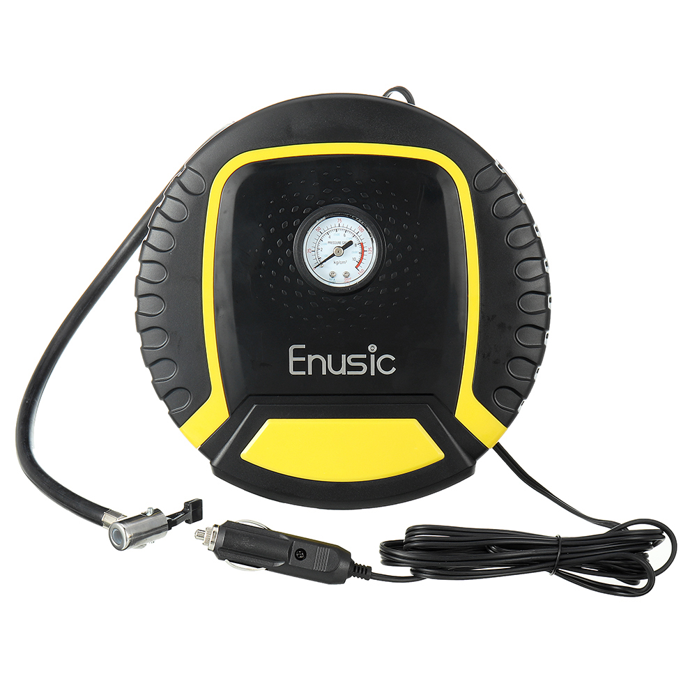 Enusic™ 12V 150PSI 35L/Min Luftpumpe Kompressor Reifen LED Reifenfüller Druck für Auto Motorrad Fahrrad SUV Bälle