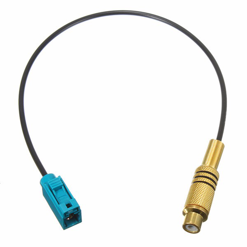 Adaptador de antena de Radio de coche conector Cable Fakra a RCA hembra Din para VW Ford