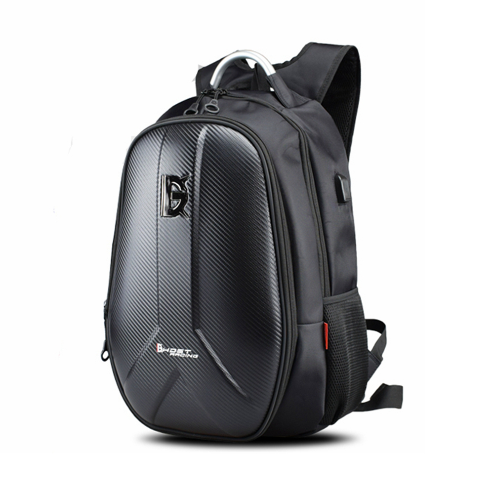 GHOST RACING USB 15 pulgadas 36-55L Mochila Moto Racing Casco Bolsas Ciclismo Equipaje Gran capacidad Alforjas