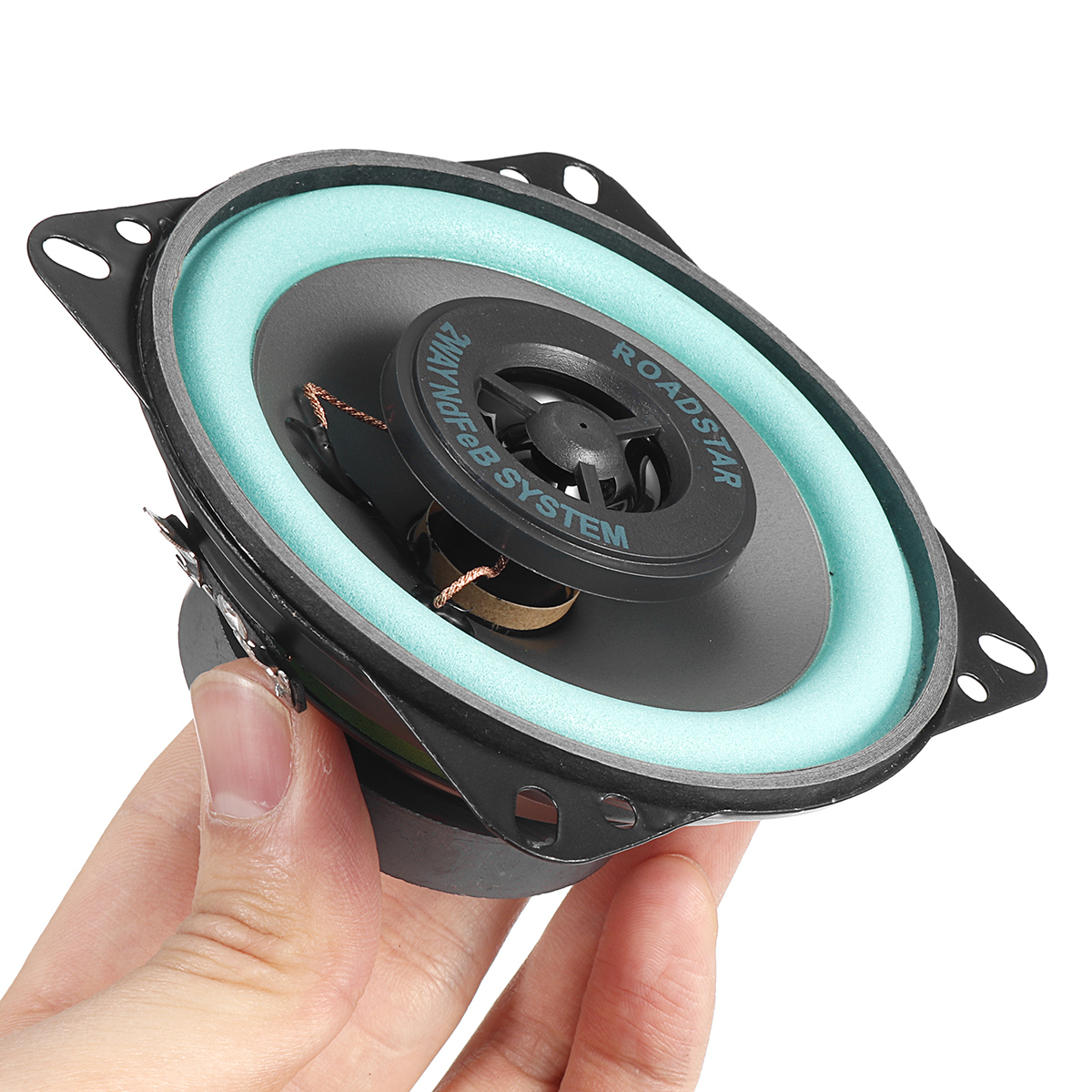 VO-402 4-Inch Car Way Hifi Concentration Loudspeaker Auto Audio Loudspeaker 100W 4-Ohm Vehicle Auto Stereo Audio Music Loudspeaker