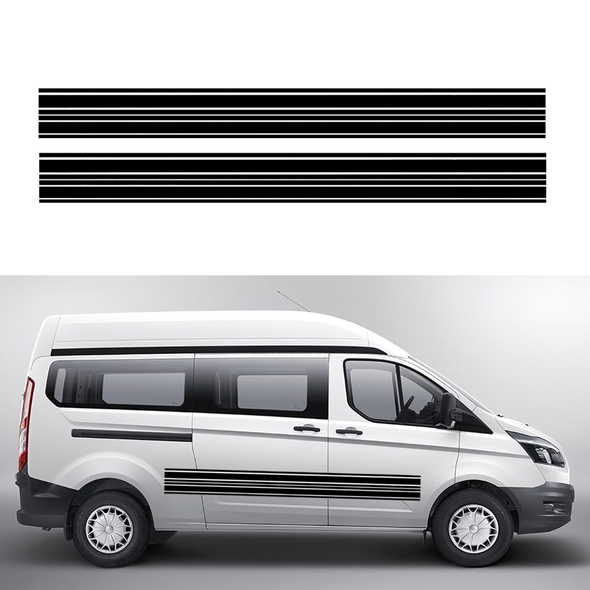 Seitenstreifen-Aufkleber für VW Transporter T5 T6 T4 Aufkleber Vinyl Camper