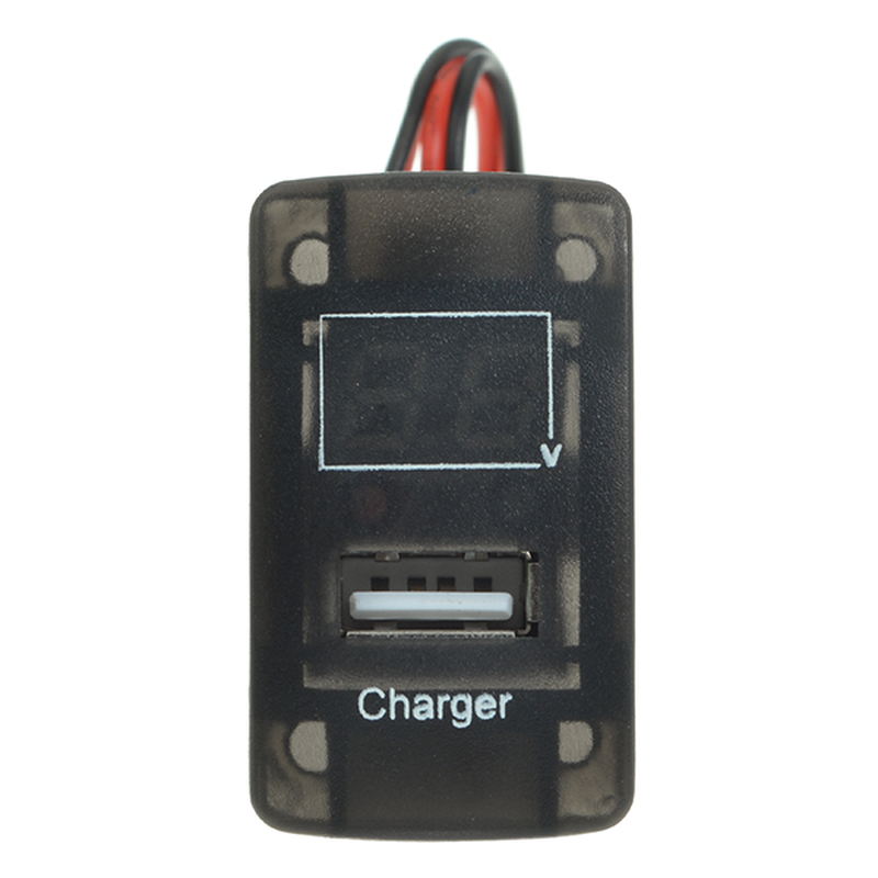 5V 2.1A USB Port Dashboard Volt Meterr Telefonladegerät für Honda