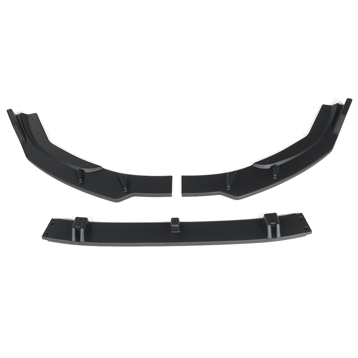 3PCS Matte Black Front Bumper Lip Body Kit Spoiler Splitter for Audi A4 Sport 2020