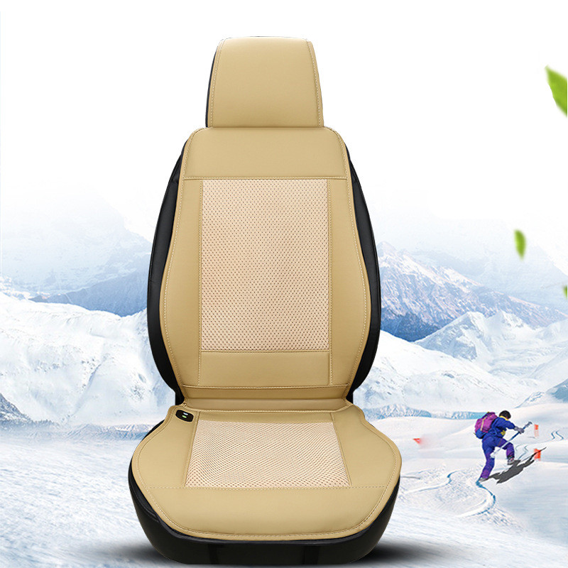 Cojín de asiento de coche transpirable de refrigeración de 12V, ventilador ventilado con aire acondicionado, almohadilla enfriadora