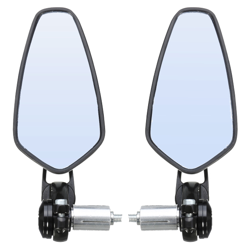 Par de accesorios de barra de espejo retrovisor de motocicleta de 7/8 pulgadas lado de aluminio Universal