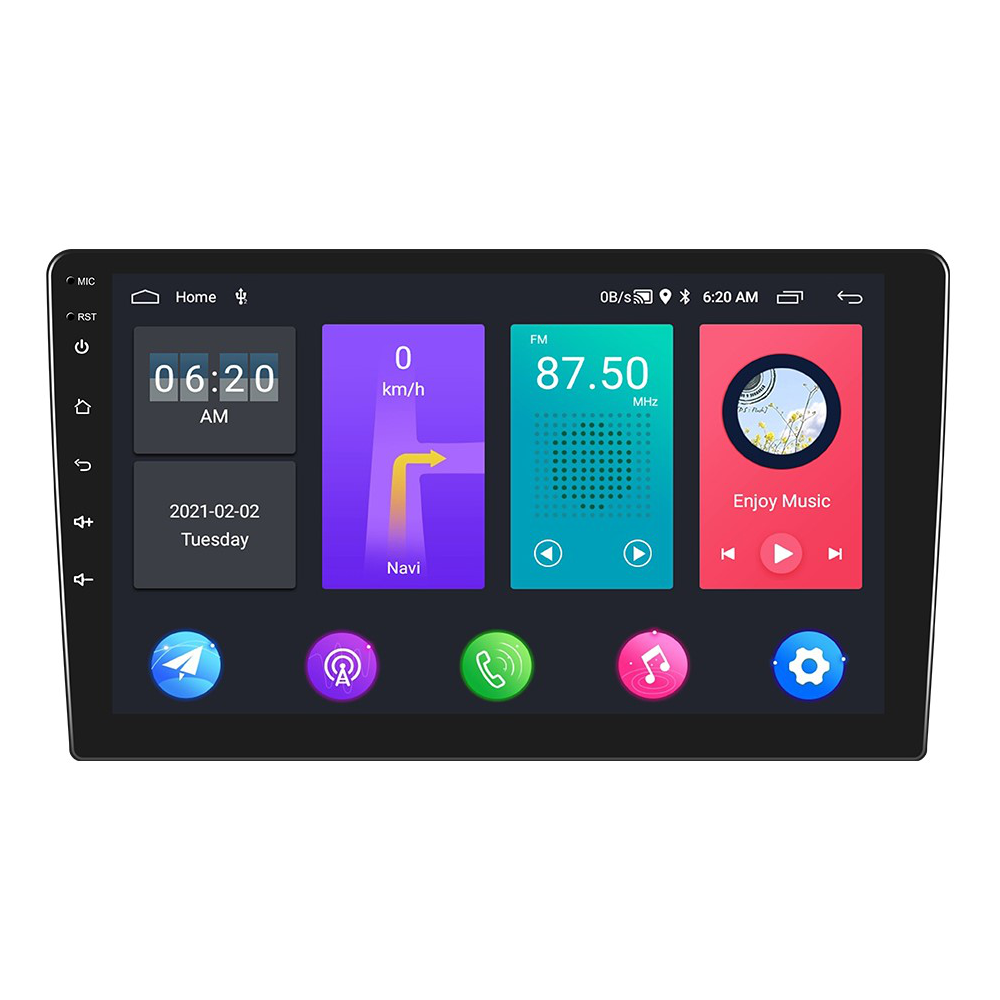 10,1 Zoll 2 Din für Android 11 Autoradio 2+32G 2.5D Touchscreen Multimedia Player GPS Navigation WIFI Bluetooth FM MP4 MP5 Player mit Rückfahrkamera
