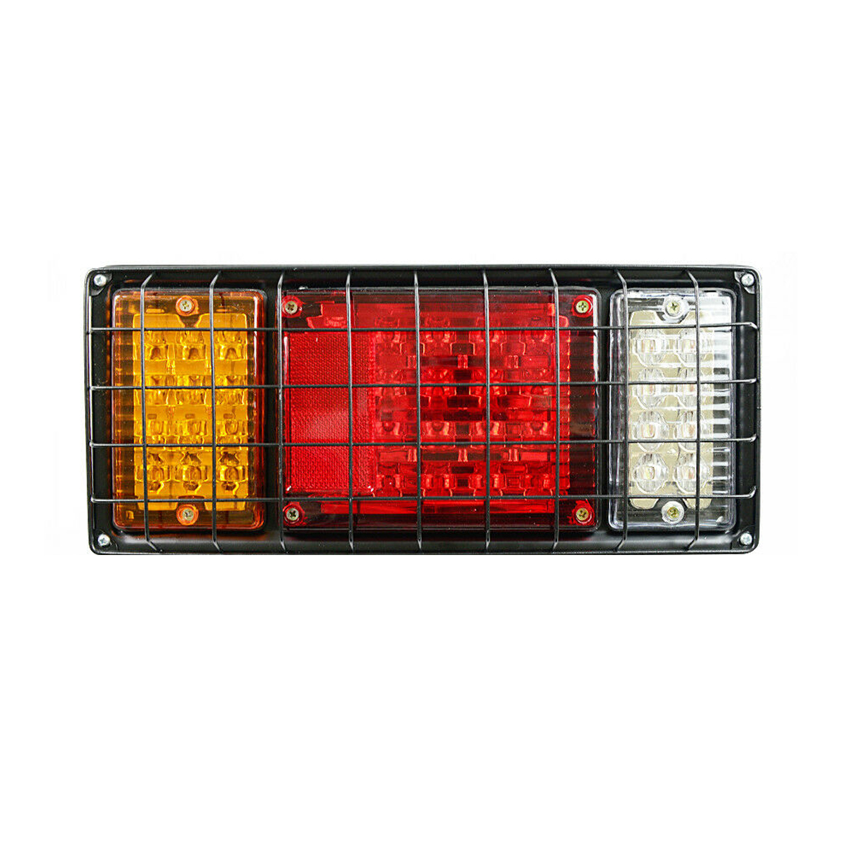 2 Stück 12 V 40 LED Rücklichter Ersatzlampe Rot Gelb Weiß für Anhänger Wohnwagen LKW Boot